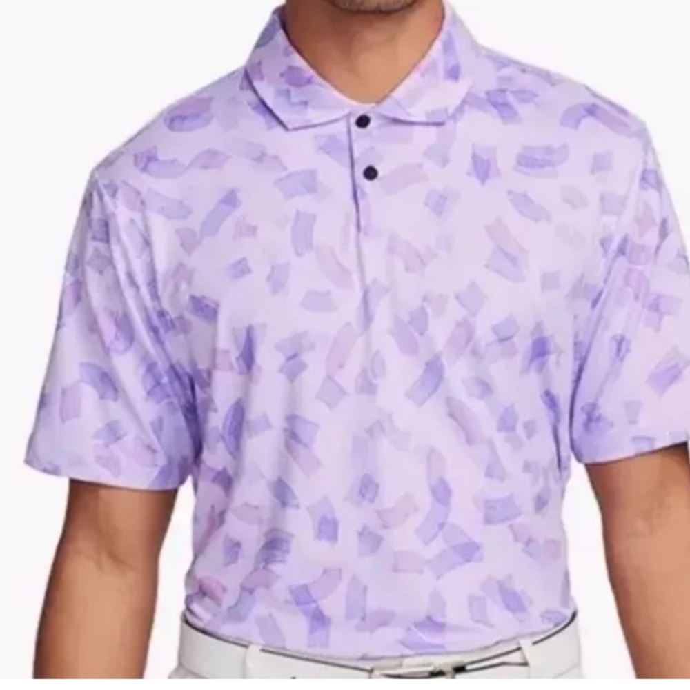 Nike Men's Dri-Fit Tour Printed Golf Polo Shirt- XS